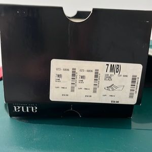 Black strapless sandals